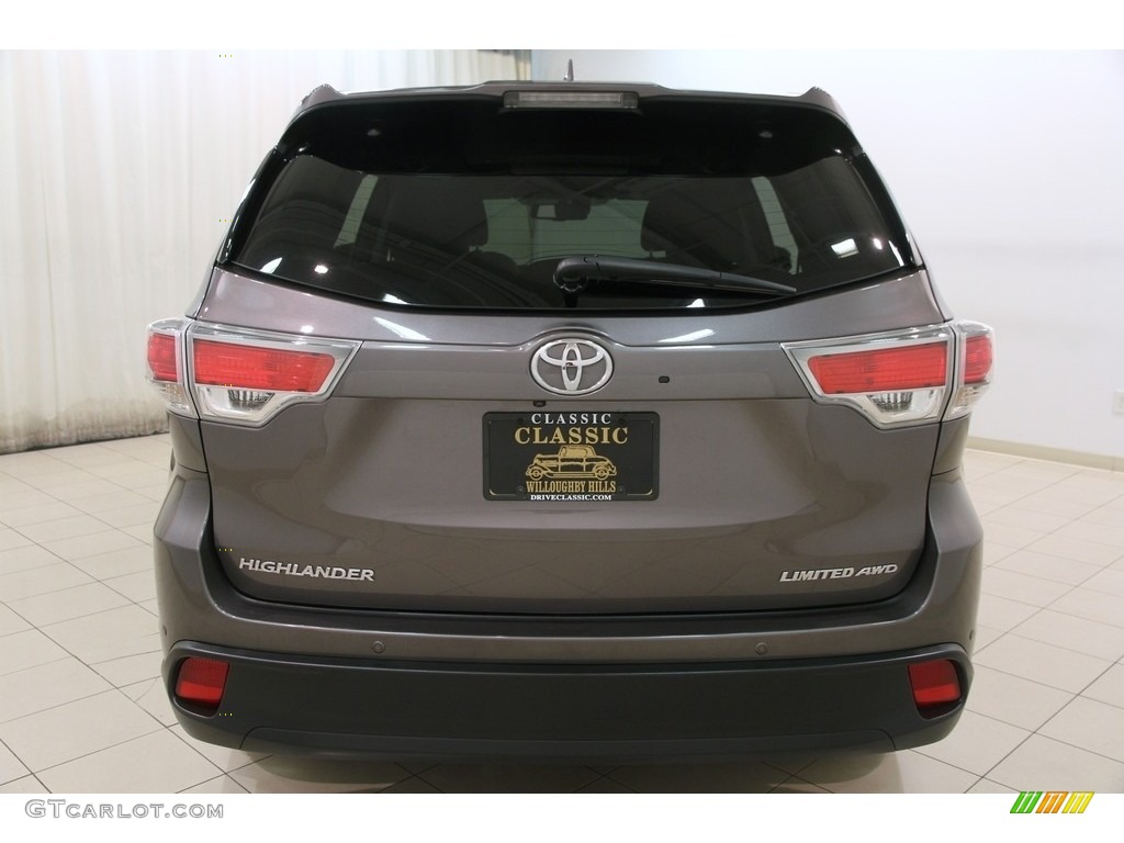 2015 Highlander Limited AWD - Predawn Gray Mica / Black photo #25