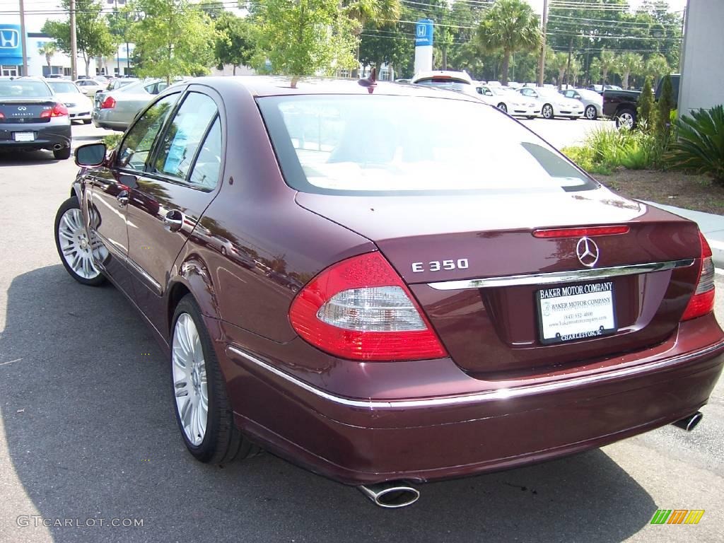 2008 E 350 Sedan - Barolo Red Metallic / Cashmere photo #16