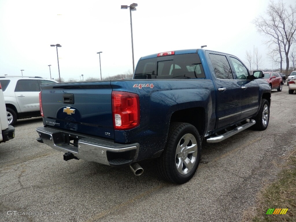 2017 Silverado 1500 LTZ Crew Cab 4x4 - Deep Ocean Blue Metallic / Jet Black photo #4