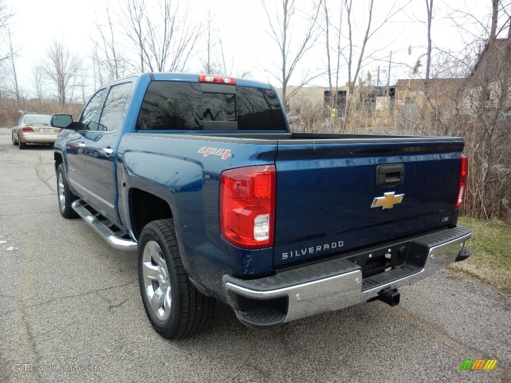 2017 Silverado 1500 LTZ Crew Cab 4x4 - Deep Ocean Blue Metallic / Jet Black photo #5