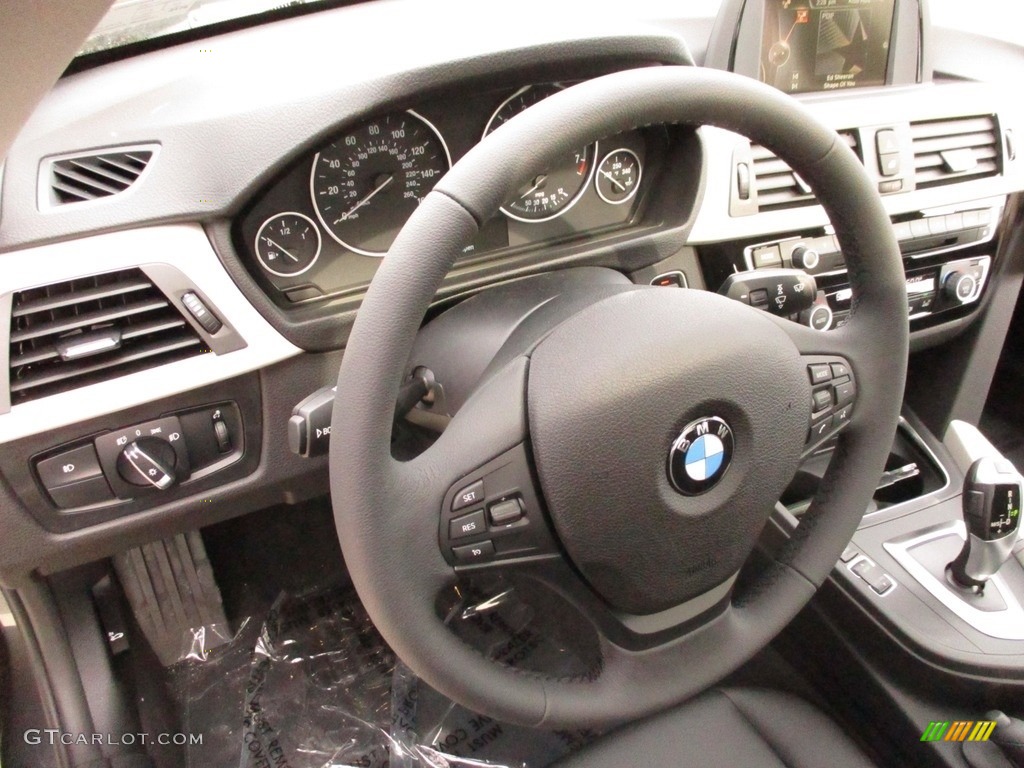2017 3 Series 320i xDrive Sedan - Mineral Grey Metallic / Black photo #14