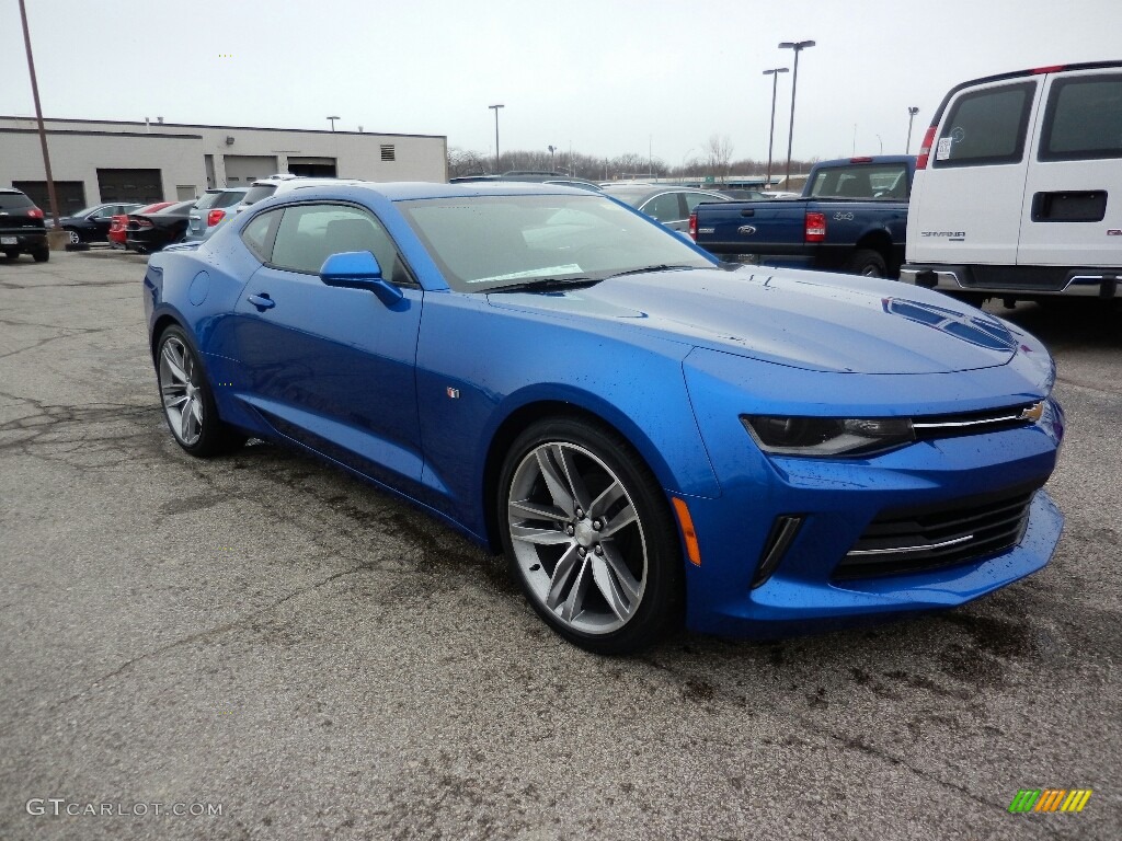 2017 Camaro LT Coupe - Hyper Blue Metallic / Jet Black photo #3