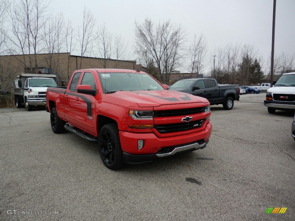 2017 Silverado 1500 LT Double Cab 4x4 - Red Hot / Jet Black photo #3