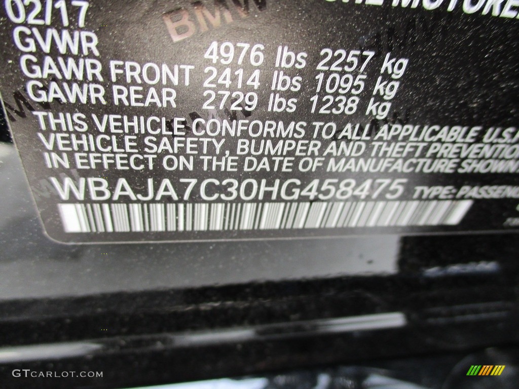 2017 5 Series 530i xDrive Sedan - Jet Black / Cognac photo #19