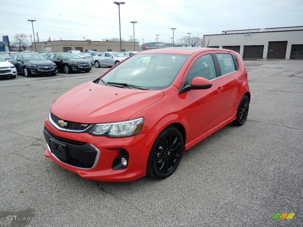 2017 Sonic Premier Hatchback - Red Hot / Jet Black photo #1