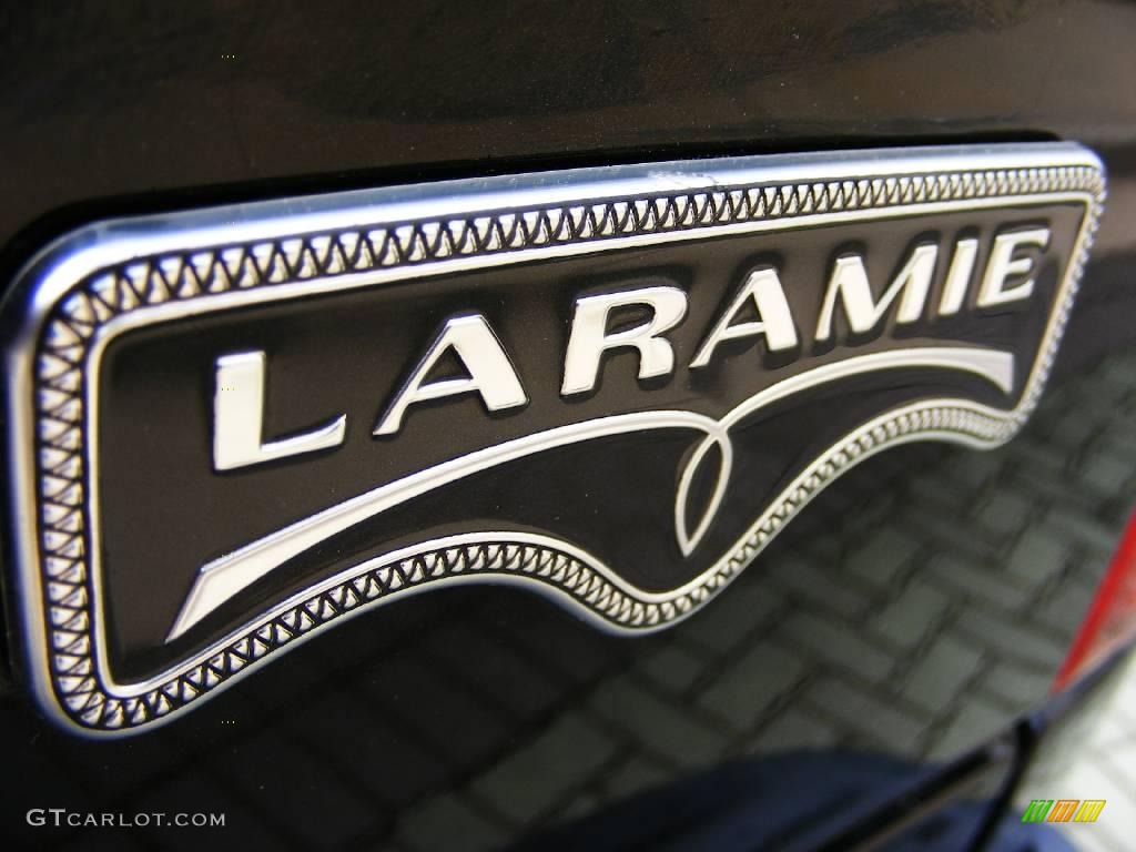 2006 Ram 1500 Laramie Mega Cab - Brilliant Black Crystal Pearl / Medium Slate Gray photo #20