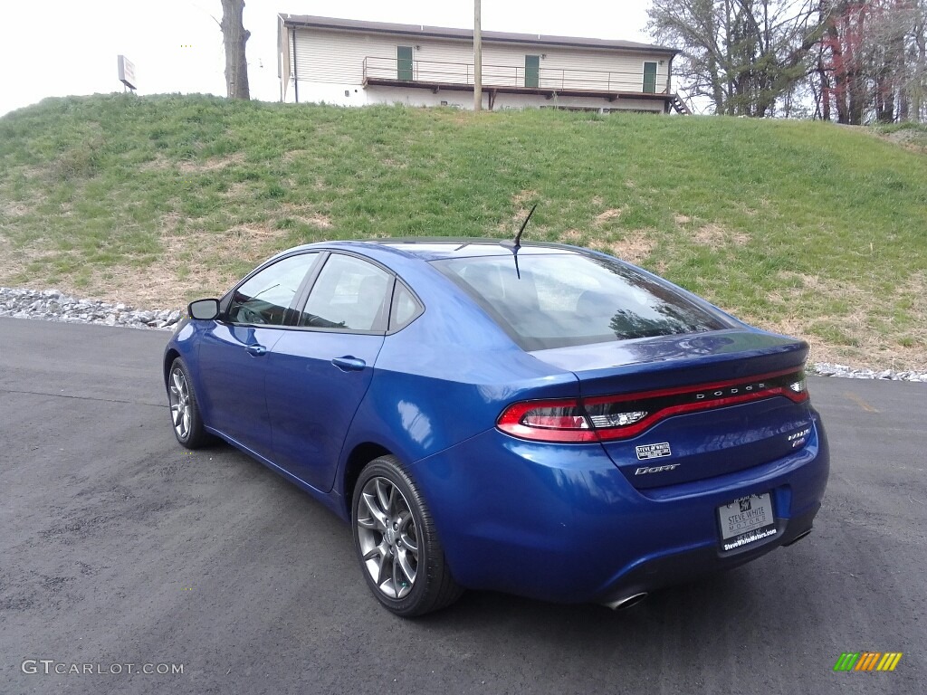 2014 Dart SXT - Blue Streak Pearl Coat / Black/Light Tungsten photo #4