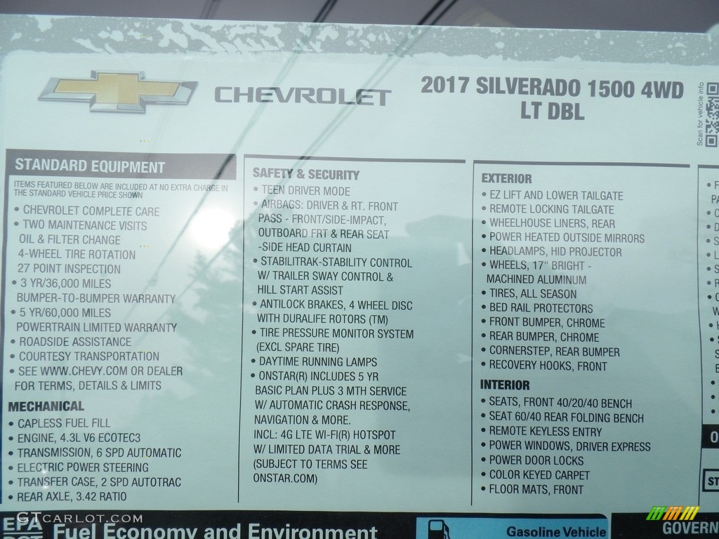 2017 Silverado 1500 LT Double Cab 4x4 - Graphite Metallic / Jet Black photo #61