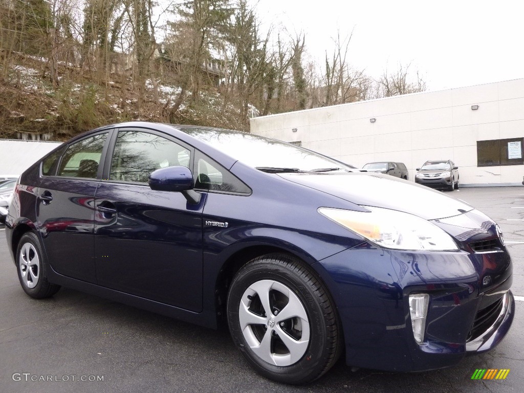 2015 Prius Two Hybrid - Nautical Blue Metallic / Dark Gray photo #1