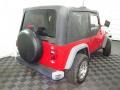 2004 Flame Red Jeep Wrangler SE 4x4  photo #11