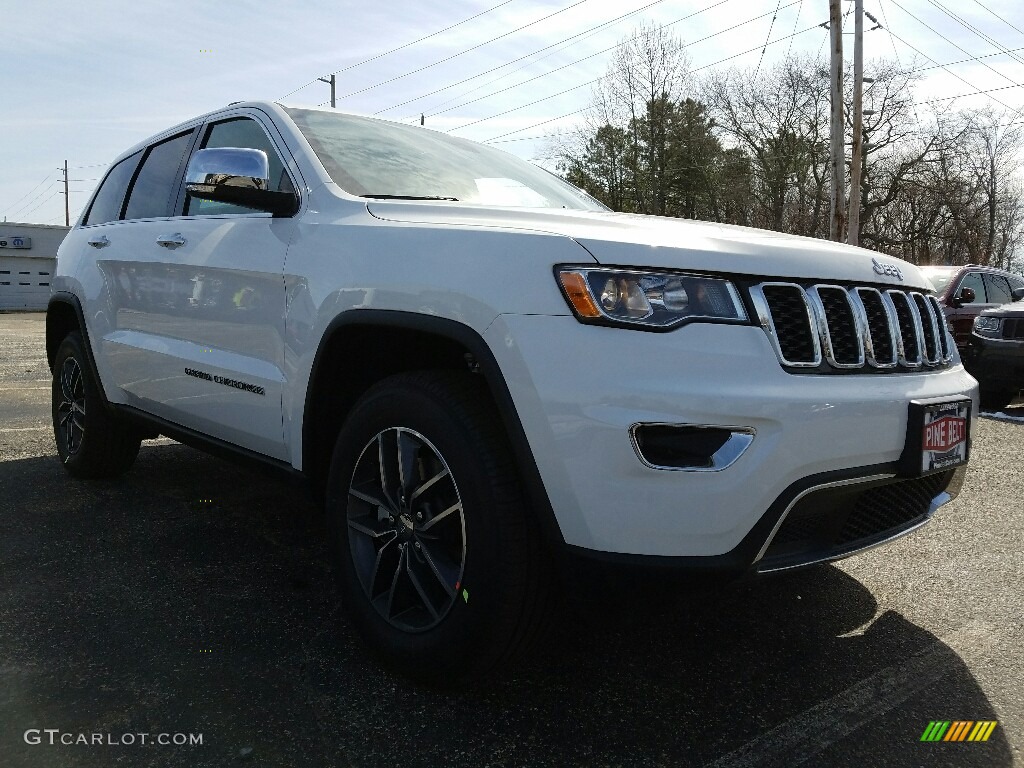 2017 Grand Cherokee Limited 4x4 - Bright White / Black/Light Frost Beige photo #1