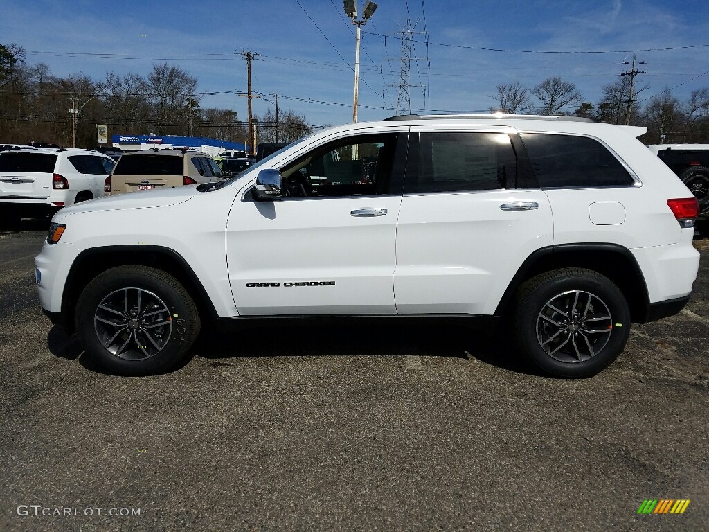 2017 Grand Cherokee Limited 4x4 - Bright White / Black/Light Frost Beige photo #3