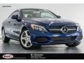 2017 Brilliant Blue Metallic Mercedes-Benz C 300 Coupe  photo #1