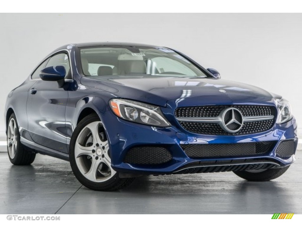 Brilliant Blue Metallic 2017 Mercedes-Benz C 300 Coupe Exterior Photo #119242551