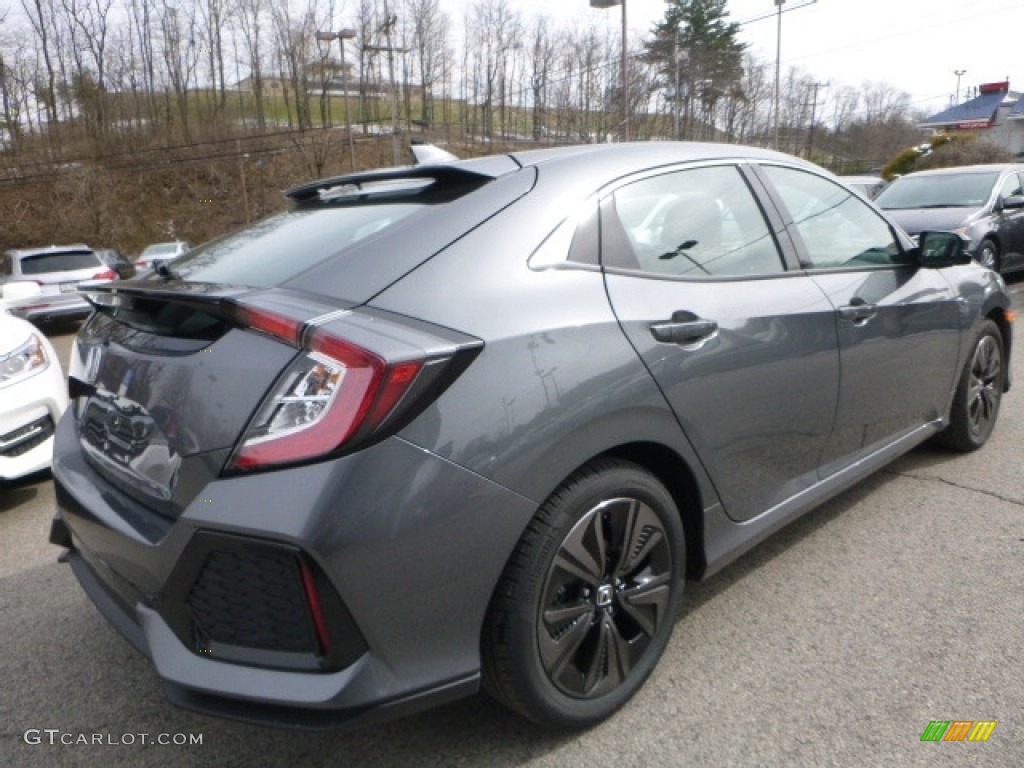 Polished Metal Metallic 2017 Honda Civic EX Hatchback Exterior Photo #119242761