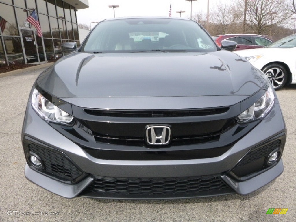 Polished Metal Metallic 2017 Honda Civic EX Hatchback Exterior Photo #119242815