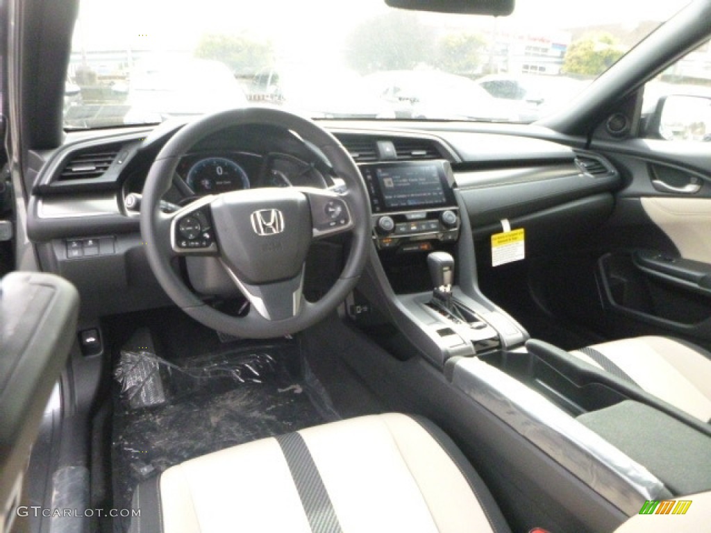 Ivory Interior 2017 Honda Civic EX Hatchback Photo #119242909