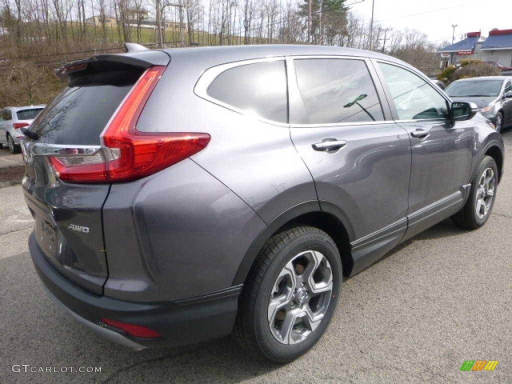 2017 CR-V EX-L AWD - Modern Steel Metallic / Gray photo #4