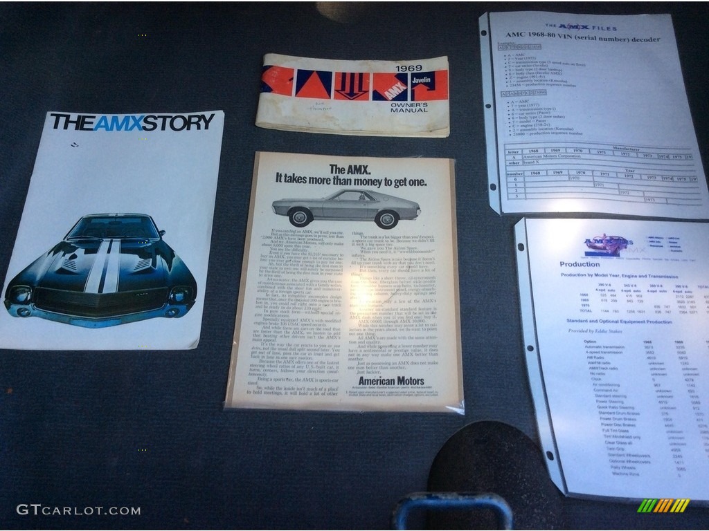 1969 AMC AMX Coupe Books/Manuals Photo #119243235
