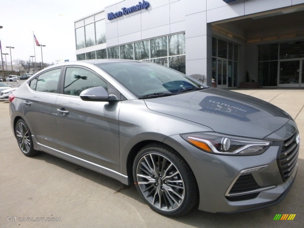 2017 Elantra Sport - Gray / Black photo #3