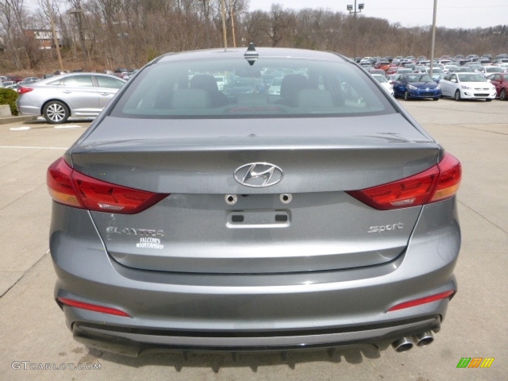 2017 Elantra Sport - Gray / Black photo #6