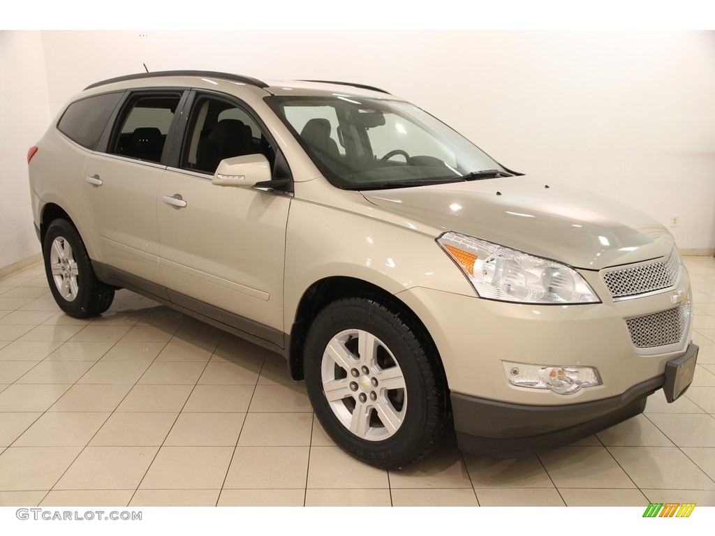 2010 Traverse LT - Gold Mist Metallic / Ebony photo #1
