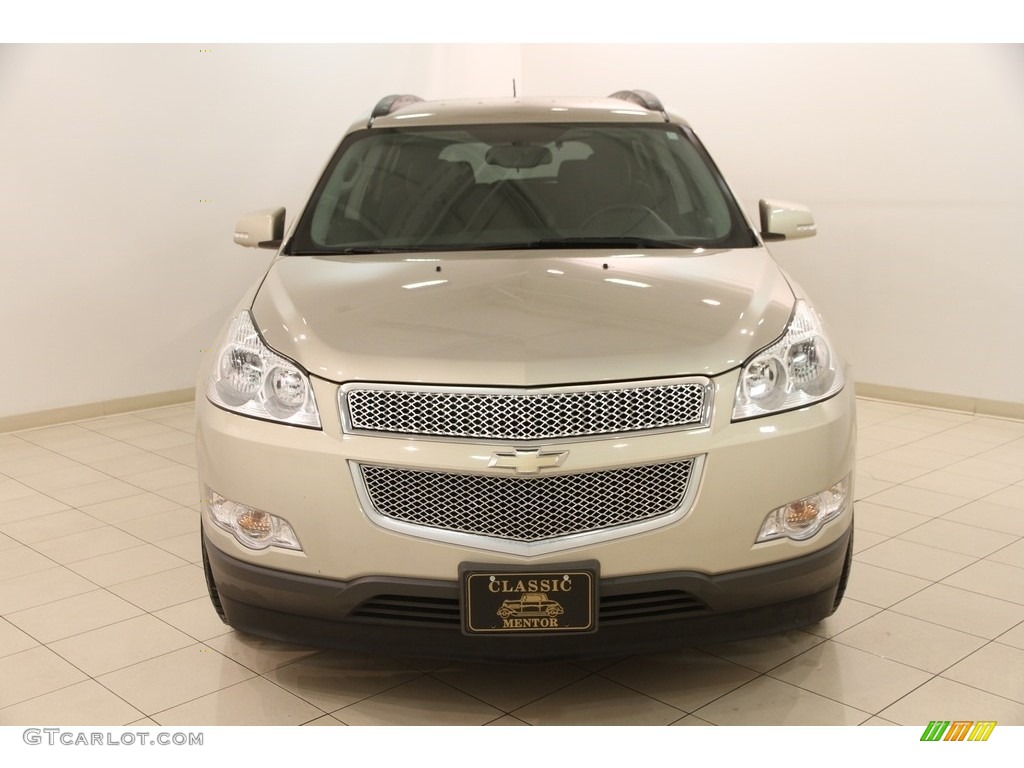 2010 Traverse LT - Gold Mist Metallic / Ebony photo #2