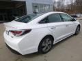 2017 Quartz White Pearl Hyundai Sonata Limited Hybrid  photo #2