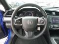 Ivory 2017 Honda Civic LX Coupe Steering Wheel