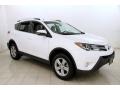 2014 Super White Toyota RAV4 XLE AWD  photo #1