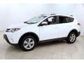 2014 Super White Toyota RAV4 XLE AWD  photo #3