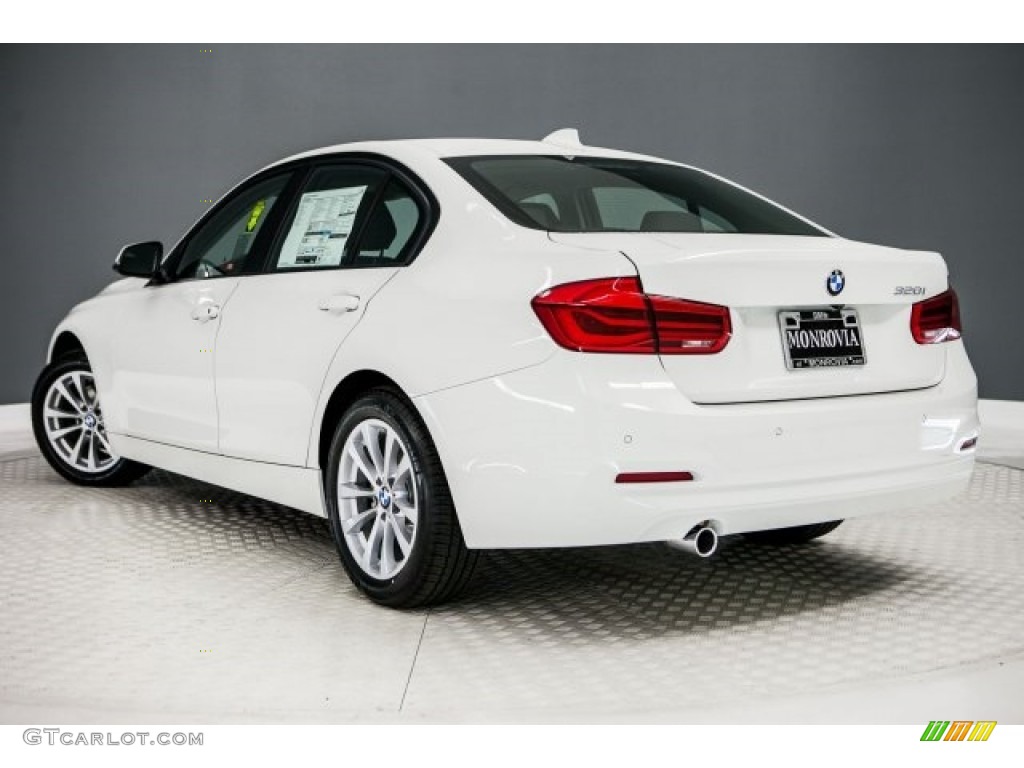 2017 3 Series 320i Sedan - Alpine White / Black photo #3