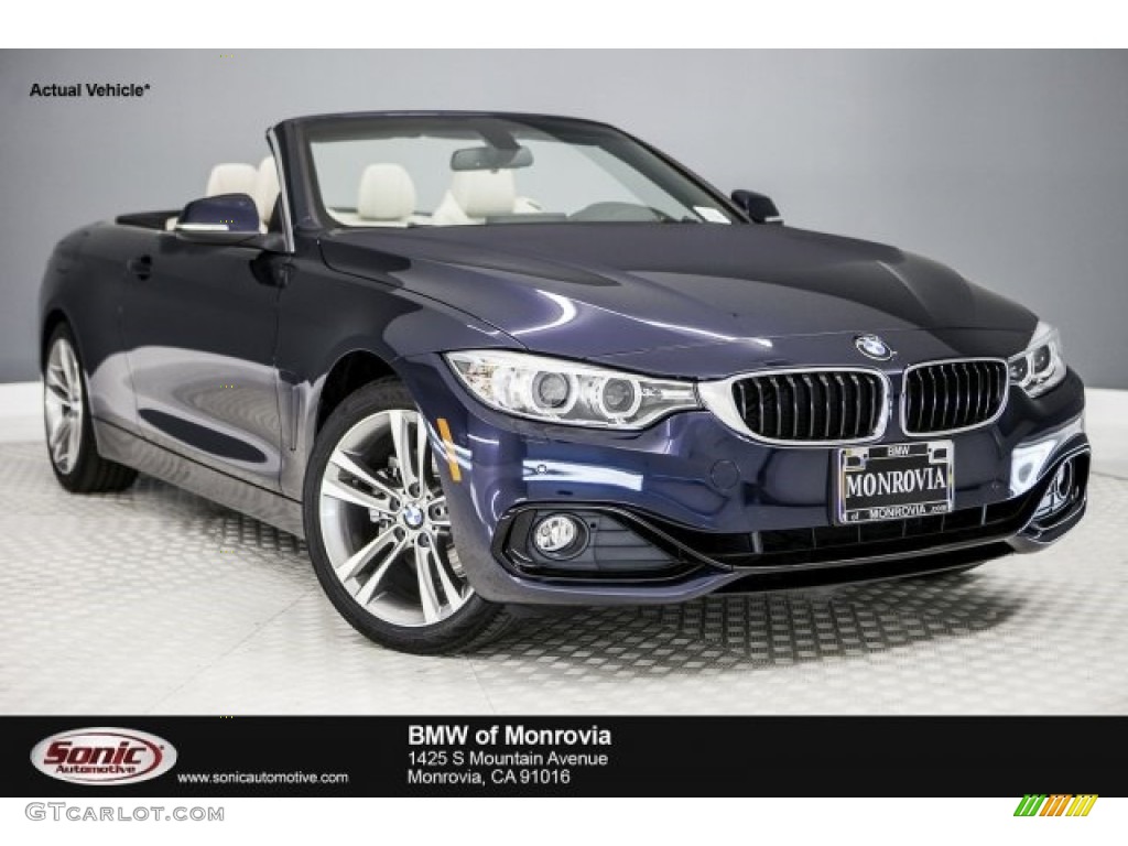 2017 4 Series 430i Convertible - Imperial Blue Metallic / Oyster photo #1