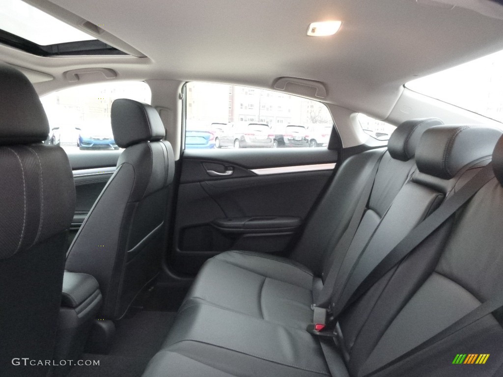 2017 Civic EX-L Sedan - Modern Steel Metallic / Black photo #7