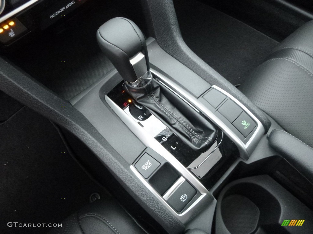 2017 Civic EX-L Sedan - Modern Steel Metallic / Black photo #13