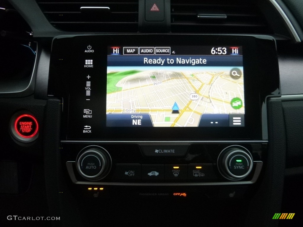 2017 Civic EX-L Sedan - Modern Steel Metallic / Black photo #14