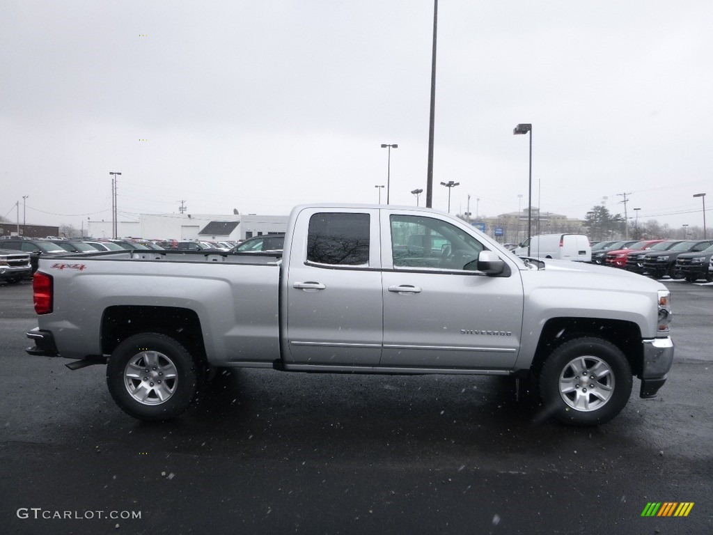 2017 Silverado 1500 LT Double Cab 4x4 - Silver Ice Metallic / Jet Black photo #4