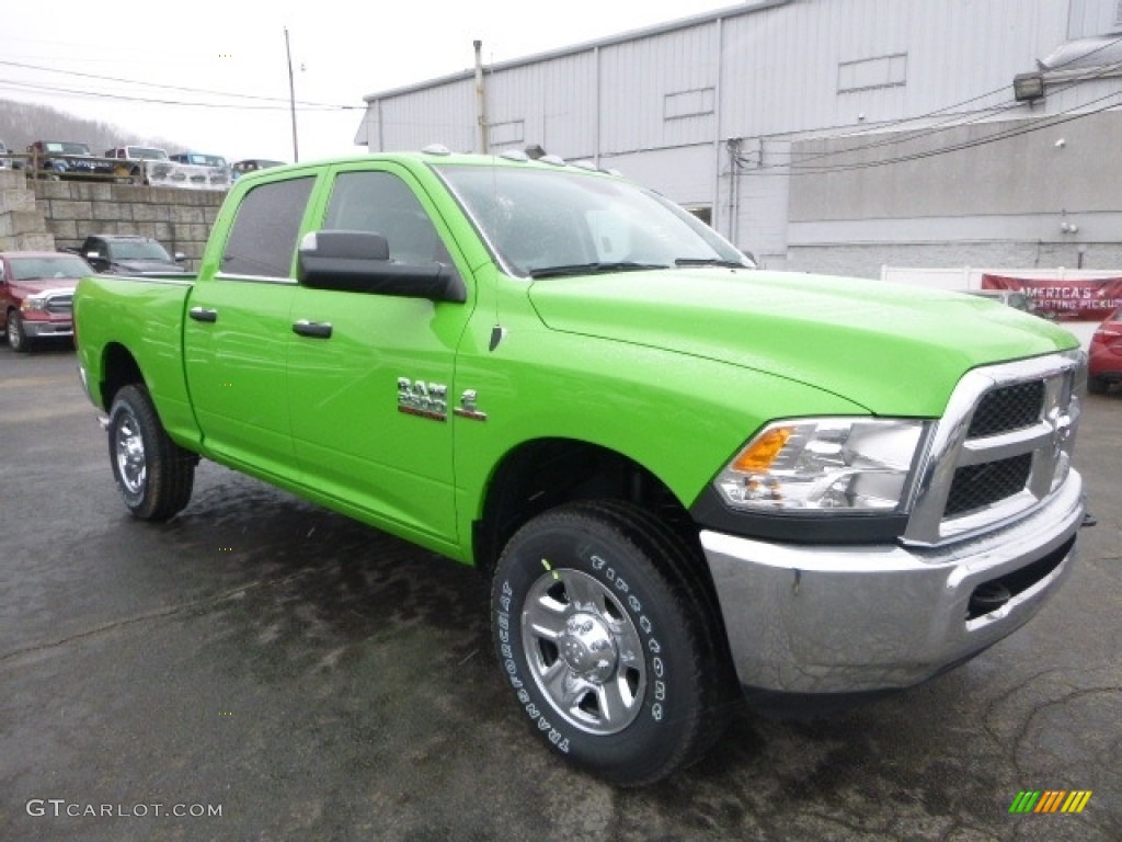 2017 2500 Tradesman Crew Cab 4x4 - Hills Green / Black/Diesel Gray photo #7