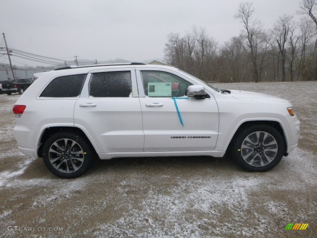 2017 Grand Cherokee Overland 4x4 - Ivory Tri-Coat / Brown/Light Frost Beige photo #7