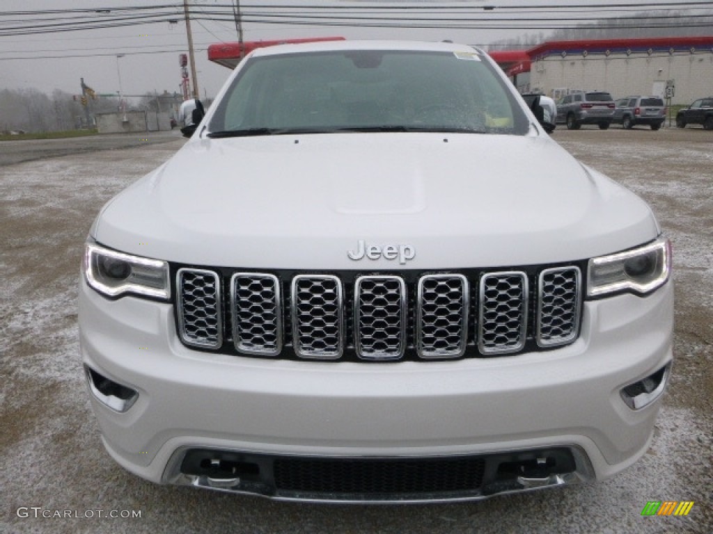 2017 Grand Cherokee Overland 4x4 - Ivory Tri-Coat / Brown/Light Frost Beige photo #12