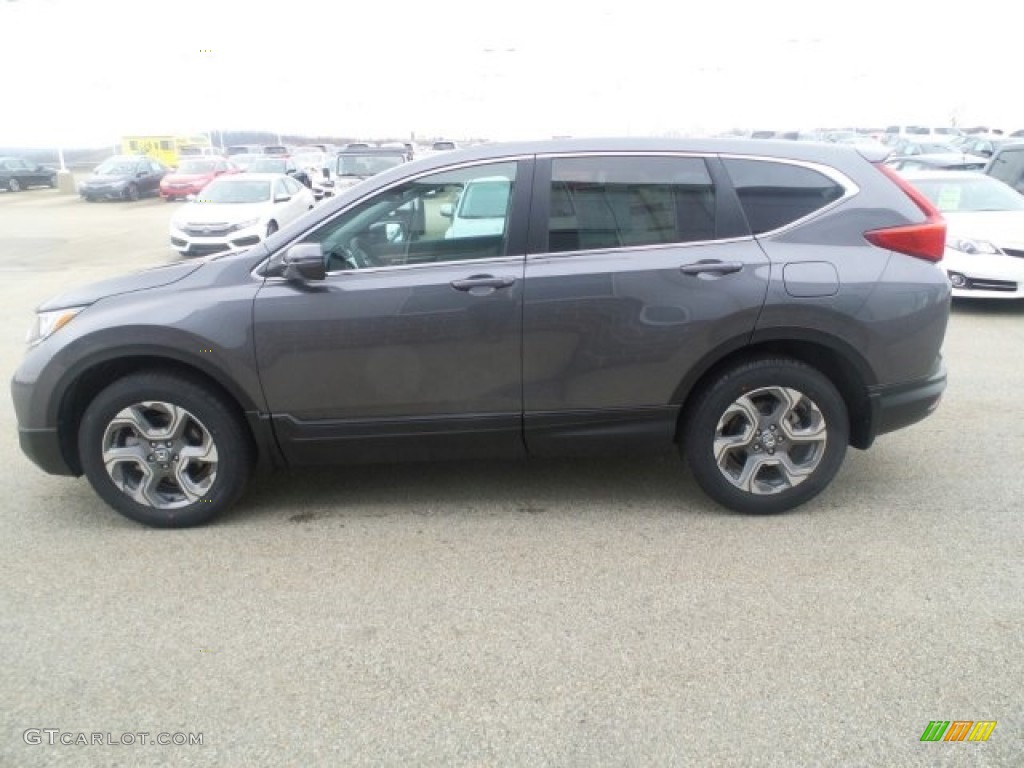 2017 CR-V EX-L AWD - Modern Steel Metallic / Gray photo #6