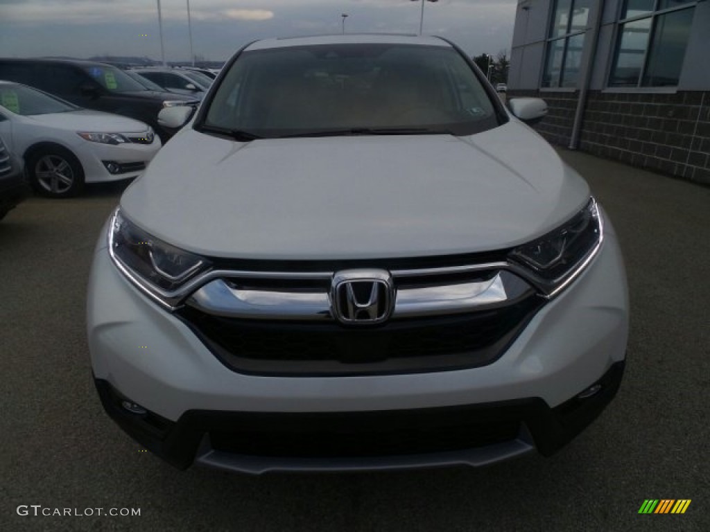 2017 CR-V EX-L AWD - White Diamond Pearl / Ivory photo #4