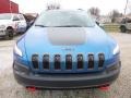 2017 Hydro Blue Pearl Jeep Cherokee Trailhawk 4x4  photo #8