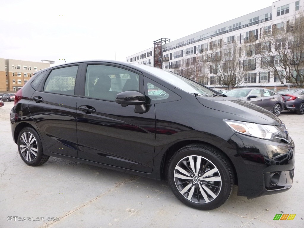 Crystal Black Pearl 2017 Honda Fit EX Exterior Photo #119258310