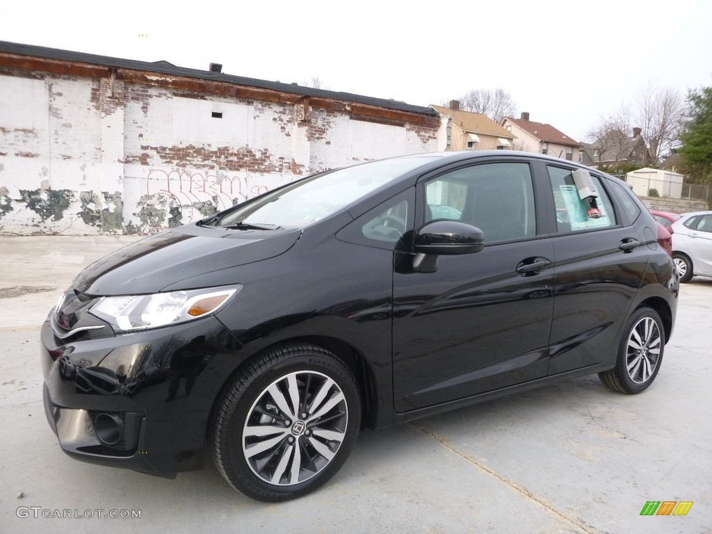 Crystal Black Pearl 2017 Honda Fit EX Exterior Photo #119258382