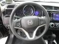Black 2017 Honda Fit EX Steering Wheel