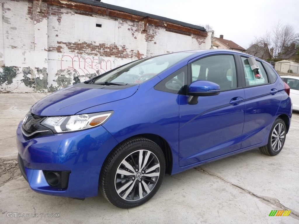 Aegean Blue Metallic 2017 Honda Fit EX-L Exterior Photo #119258745