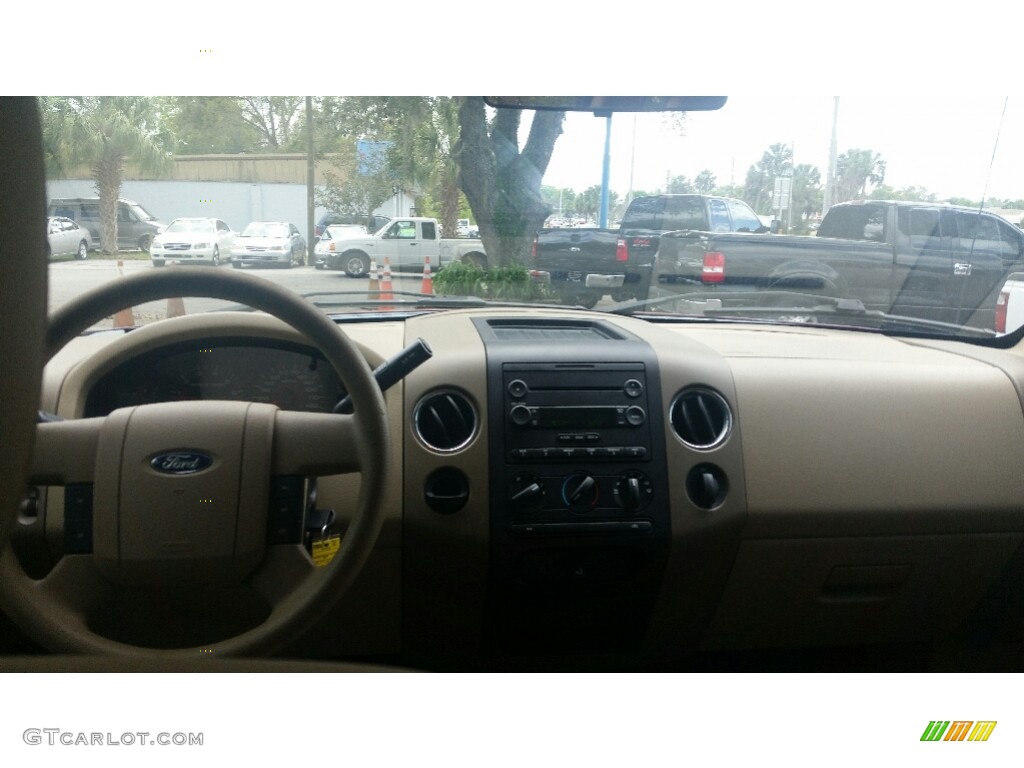 2005 F150 XLT SuperCrew - Dark Toreador Red Metallic / Medium Flint/Dark Flint Grey photo #12