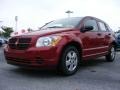 2009 Inferno Red Crystal Pearl Dodge Caliber SE  photo #1