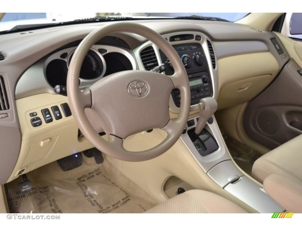 2006 Highlander Hybrid 4WD - Super White / Ivory Beige photo #12